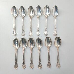 Gorham Chantilly Sterling Silver Teaspoons Set of 12 Monogram Pat. Mark 97"